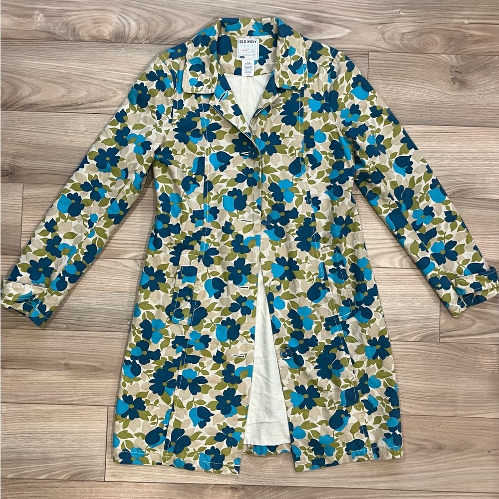 CLOSING SALE 
Y2K Vintage Floral Coat 100% Cotton